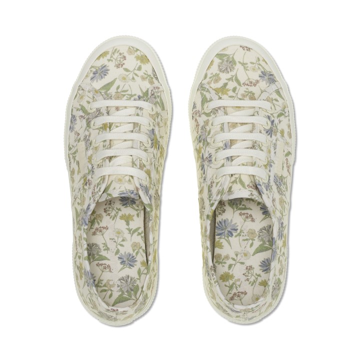 Superga 2750 Tenisice S Cvjetnim Printom - Bijele