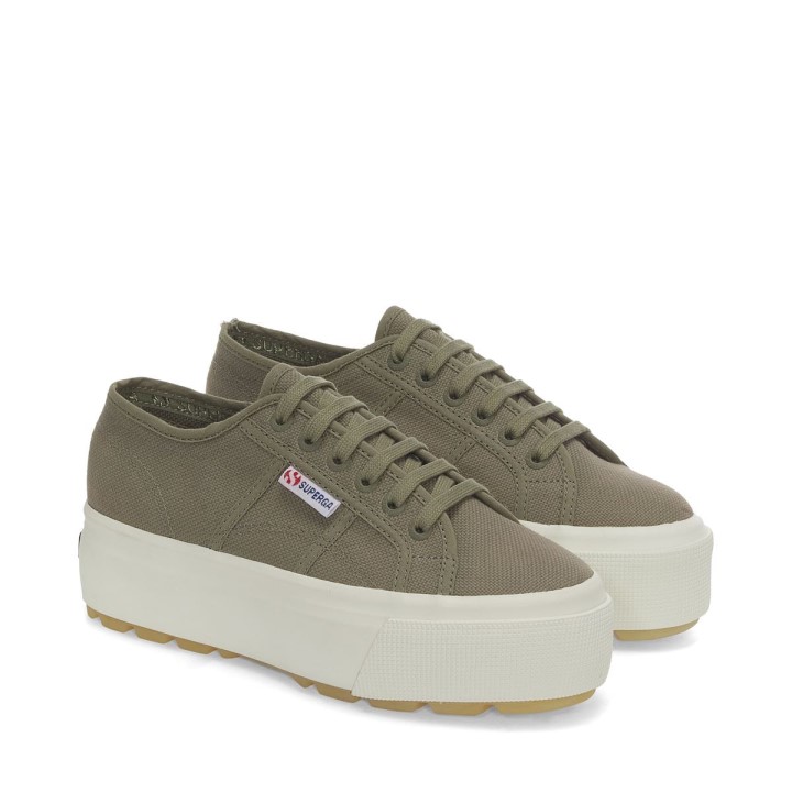Superga 2790 Tenk Tenisice - Zelene Safari