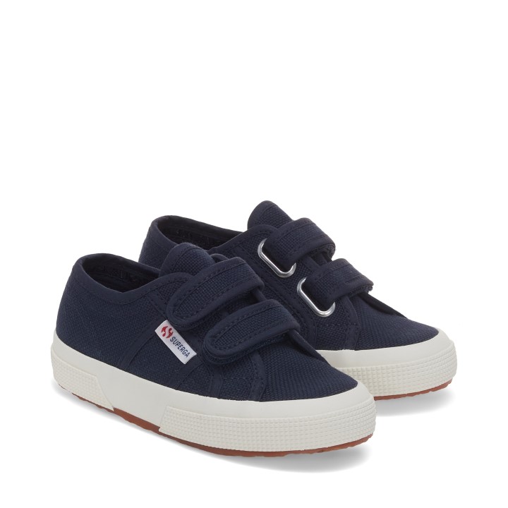 Superga 2750 Dječje Cotjstrap Klasične Tenisice - Tamnoplavi Avorio