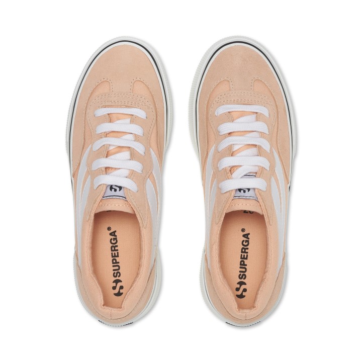 Superga 3041 Revolley Colorblock Platf Roza Breskva-bijela