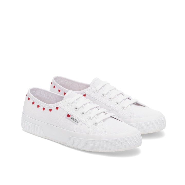 Superga 2750 Mala Srca Vez Bijelo-crveno Srce