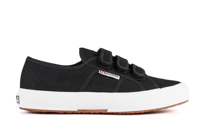 Superga 2750 Cot3strapu Crno-f Bijelo