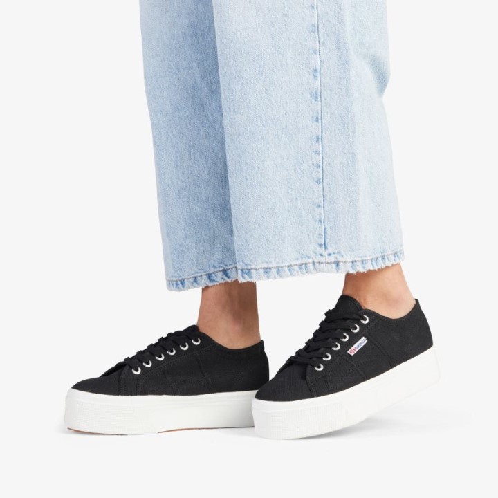Superga 2790 Platforma Crno-f Bijela