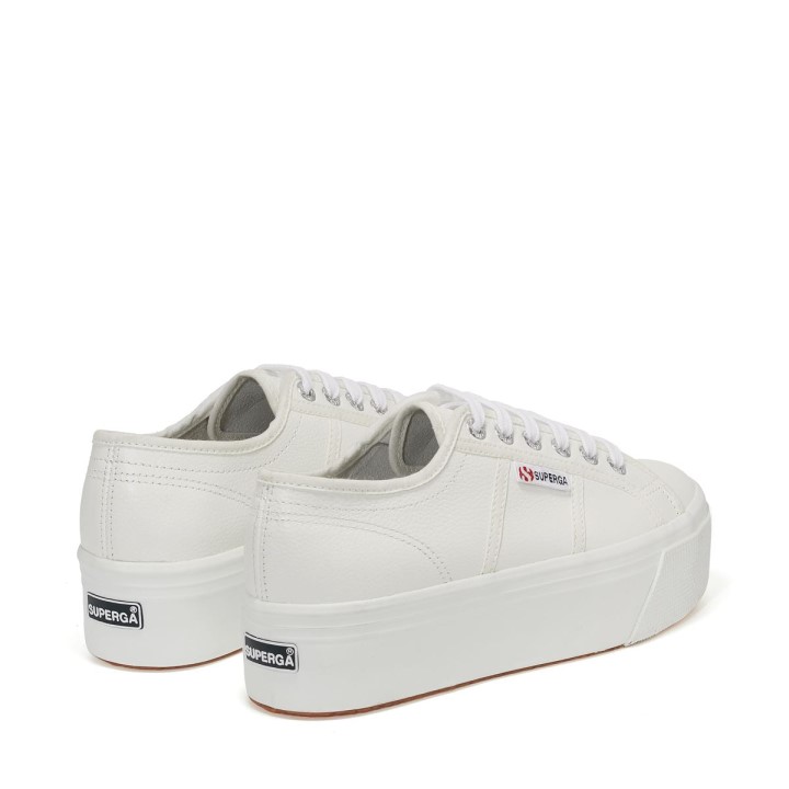 Superga 2790 Tumbana Koža Bijela
