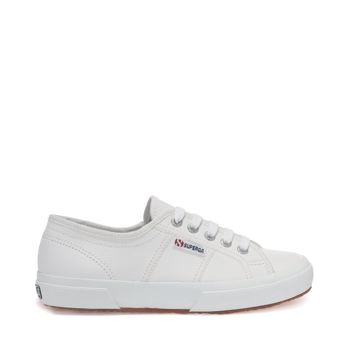 Superga 2750 Tumbana Koža Bijela