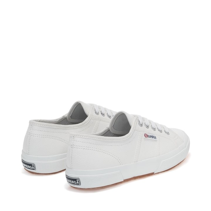 Superga 2750 Tumbana Koža Bijela