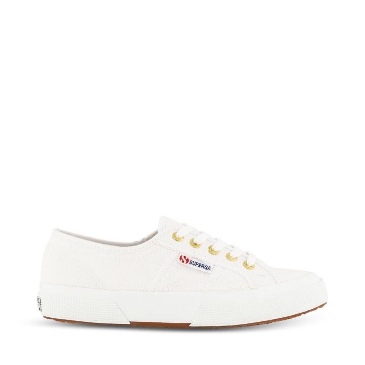 Superga 2750 Cotu Classic Bijelo-zlatno-bijelo-žuto Zlato
