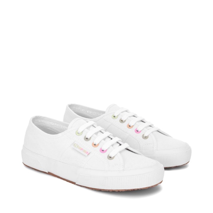 Superga 2750 Detalji Duge Bijelo-slatki Višebojni