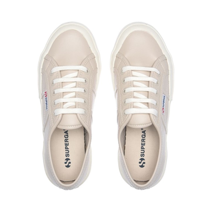 Superga 2750 Veganska Umjetna Koža Bež Bijela-avorio