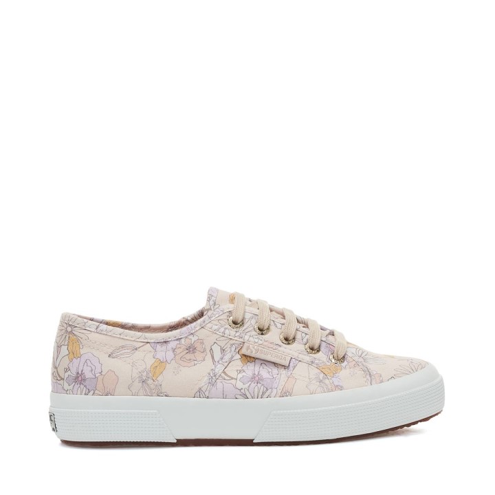 Superga 2750 Cvjetni Print Breskva Lila-narančasto Cvijeće