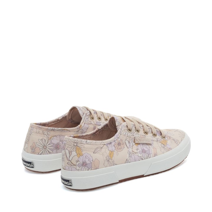 Superga 2750 Cvjetni Print Breskva Lila-narančasto Cvijeće