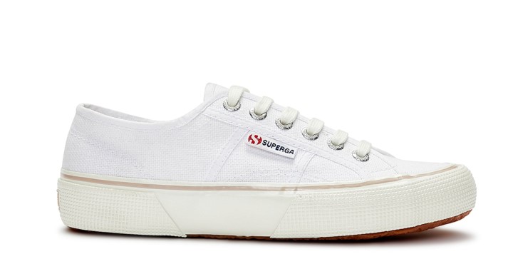 Superga 2490 Podebljana Bijelo-ružičasta Koža