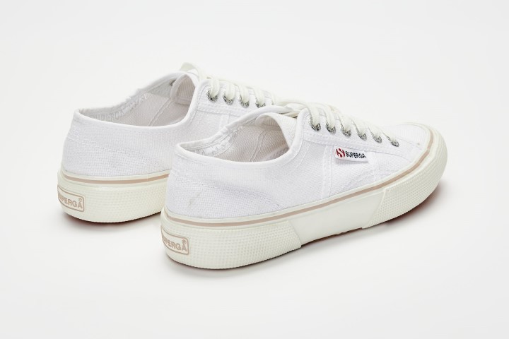 Superga 2490 Podebljana Bijelo-ružičasta Koža