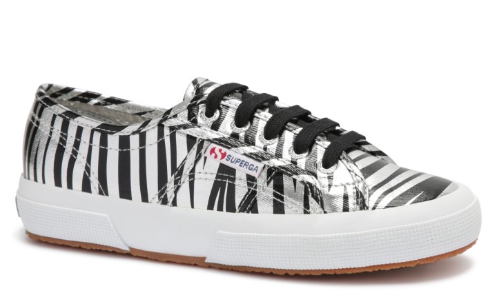 Superga 2750 - Fancotmetmatw Siva Srebrna Zebra