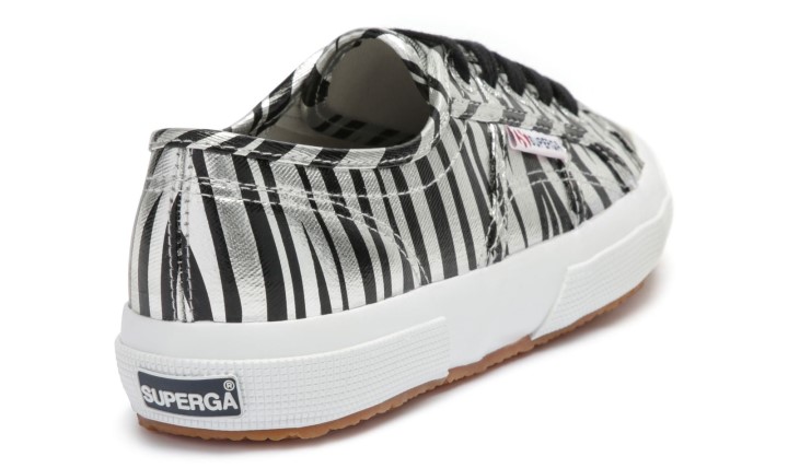 Superga 2750 - Fancotmetmatw Siva Srebrna Zebra