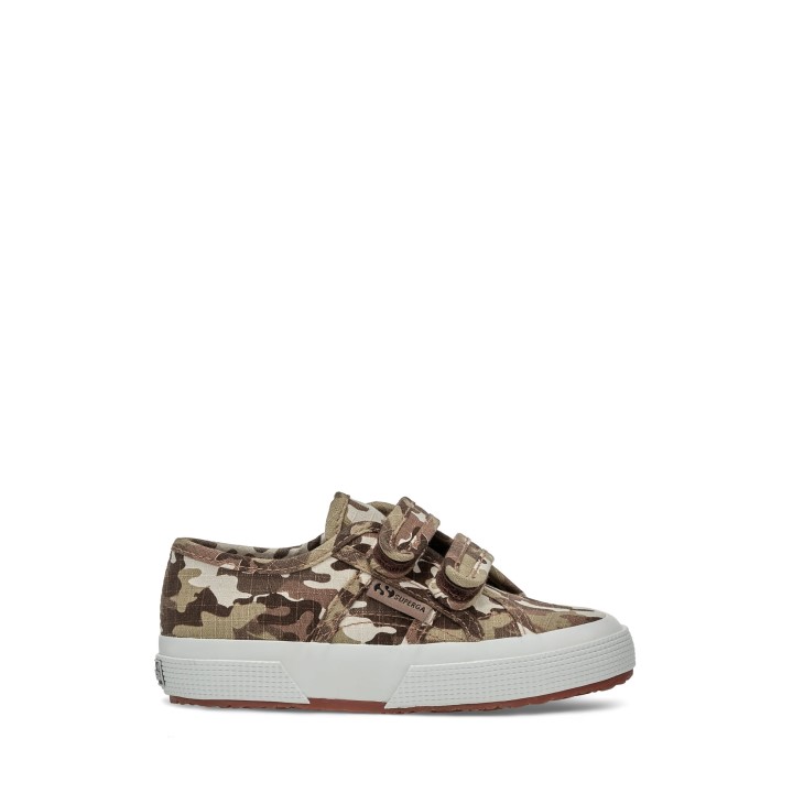 Superga 2750 Dječje Naramenice Camo Ripstop Bež Raw Kamuflažna