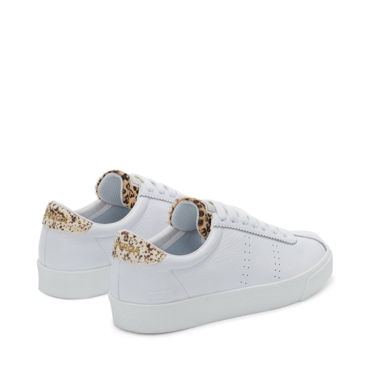 Superga 2843 Klupski Detalji Teleće Dlake Bijele Mrlje-leopard