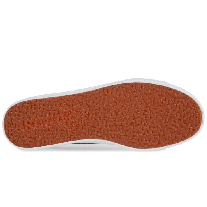 Superga 2790 Tumbana Koža Crno-bijela