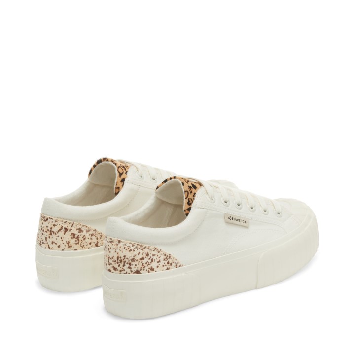 Superga 2631 Detalji Teleće Dlake Bijele Mrlje Leoparda