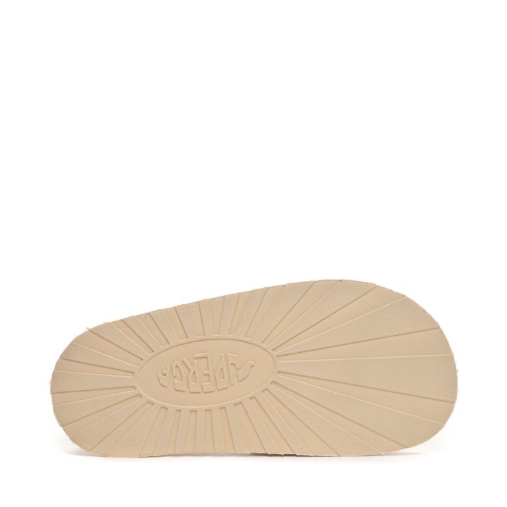 Superga 1918 Slide Platforma Umjetno Krzno Ukupno Bež Lt Ljuska Od Jajeta