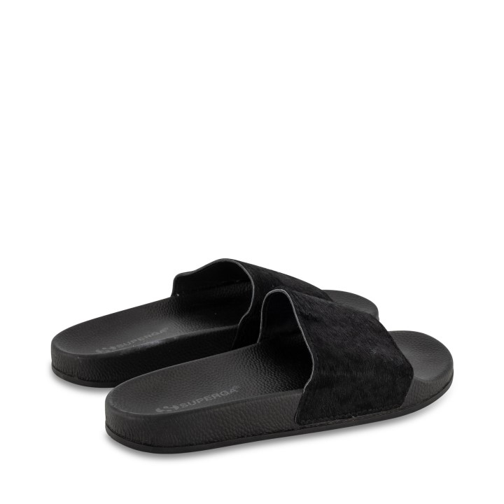 Superga 1908 Teleća Dlaka Potpuno Crna