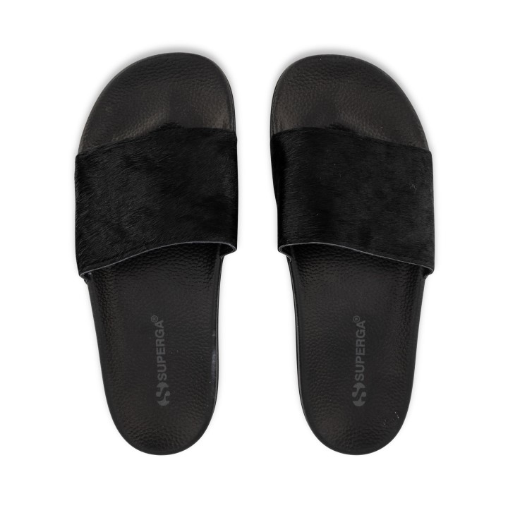 Superga 1908 Teleća Dlaka Potpuno Crna