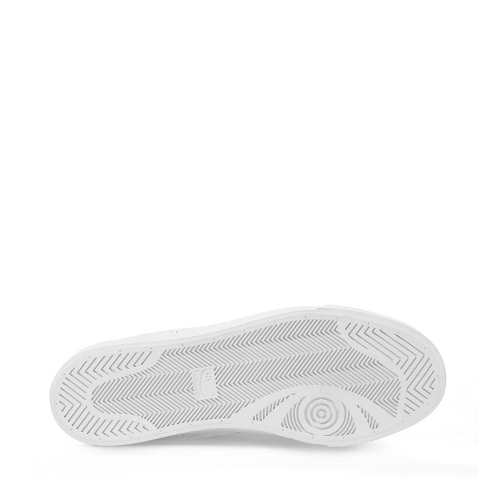 Superga 2871 Club S Raw Cut Koža Bijela Narančasta Prašnjava