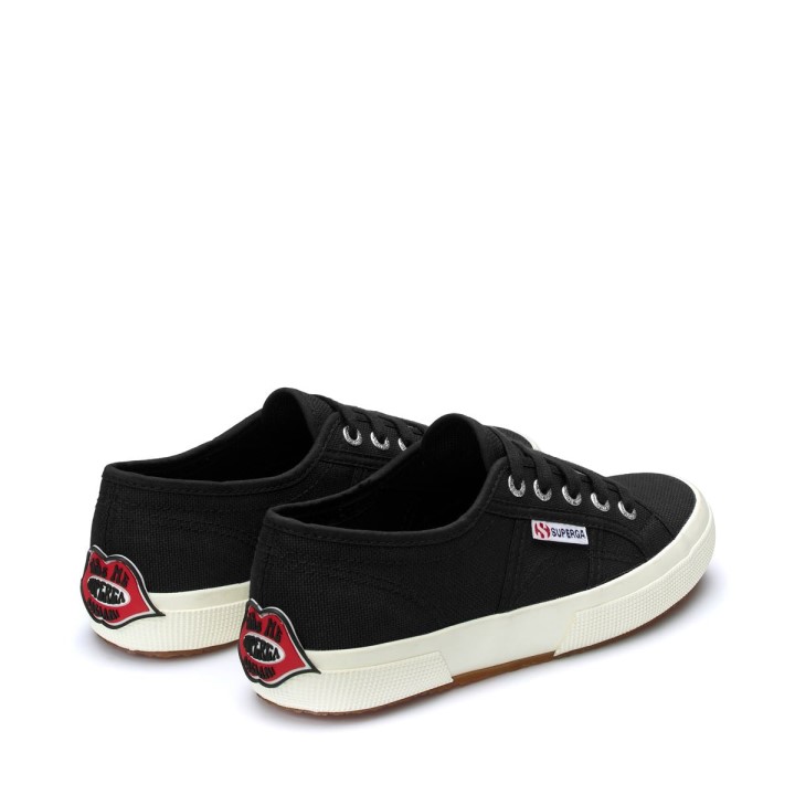 Superga 2750 Višebojni Logo Crno-crveno Usne-crno