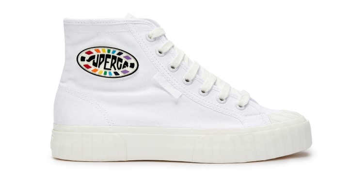 Superga 2696 Pruga Višebojni Logo Bijeli Višebojni