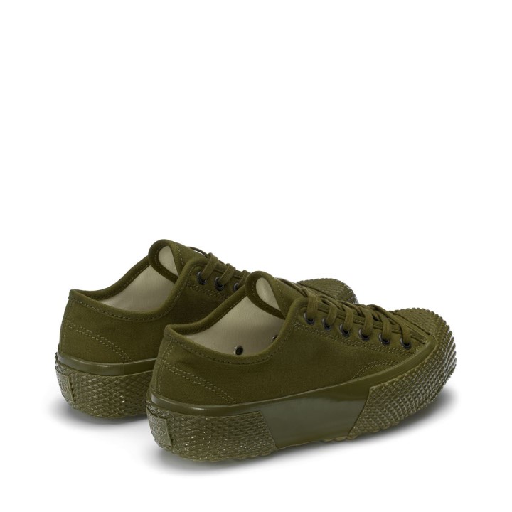 Superga 2434 Cd162 Vojni Cordlane Zelena Kadulja