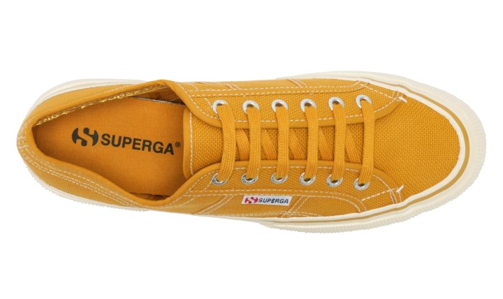 Superga 2490 Podebljano žuto Zlatno