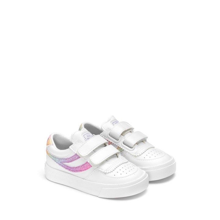 Superga 2846 Dječje Seattle Naramenice Iride Bijelo-ružičaste Pastelne Multic