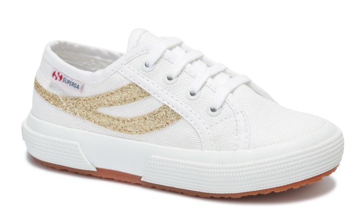 Superga 2953 Lastin Rep Cotmicroglit Bijelo-zlato