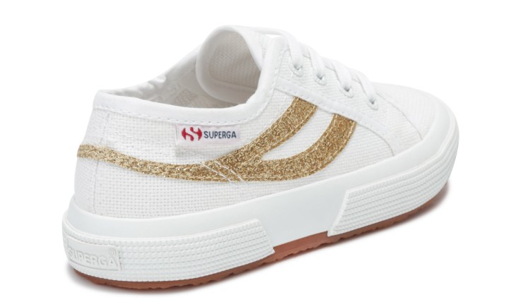 Superga 2953 Lastin Rep Cotmicroglit Bijelo-zlato