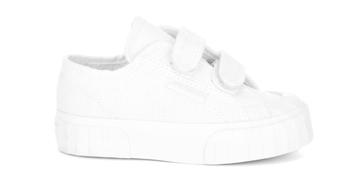Superga 2630 Kids Stripe Straps Total White-white