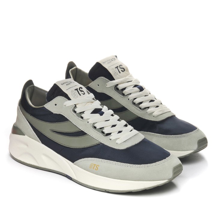 Superga 4089 Training 9ts Slim Ahat Sivo-zelena Safari-plava G