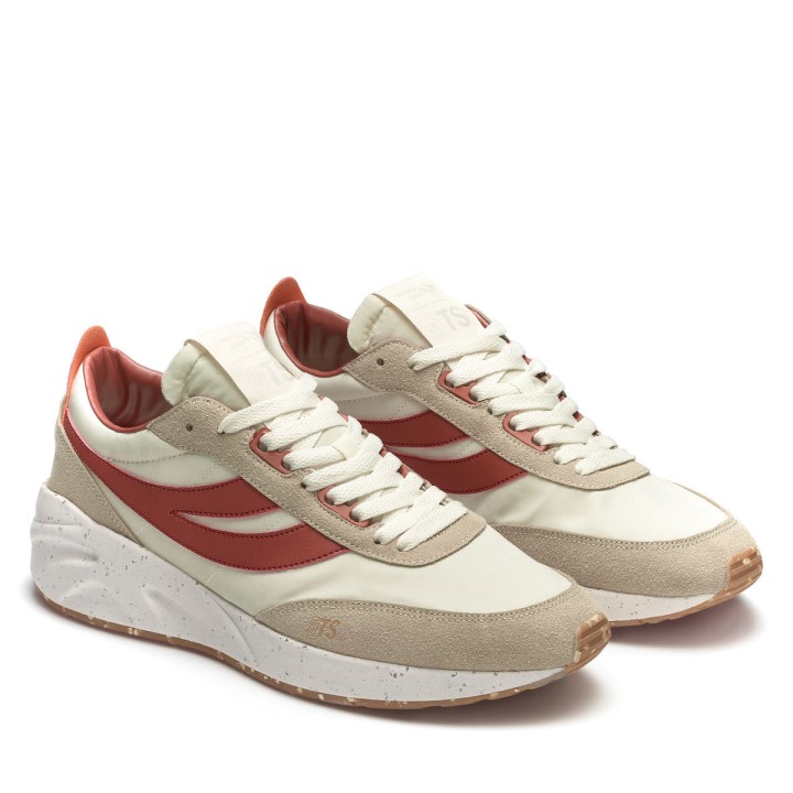 Superga 4089 Training 9ts Slim Veganska Umjetna Koža Smeđa Crvenkasto-narančasta Prašnjavo-gre