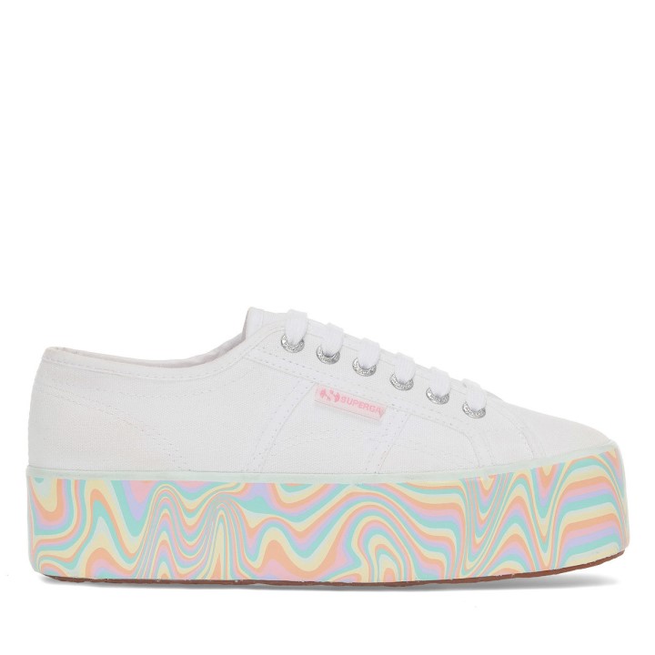 Superga 2790 Multicolor Liquify Sole Bijelo-višebojne Pastele