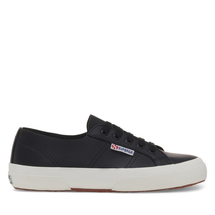 Superga 2750 Nepodstavljena Napa Crna-f Avorio