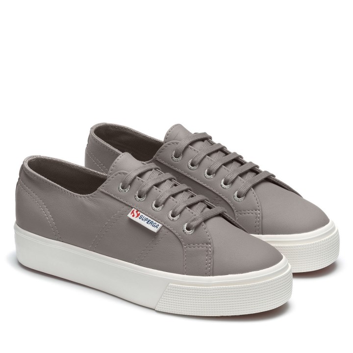 Superga 2730 Napa Siva Plavkasto-f Avorio