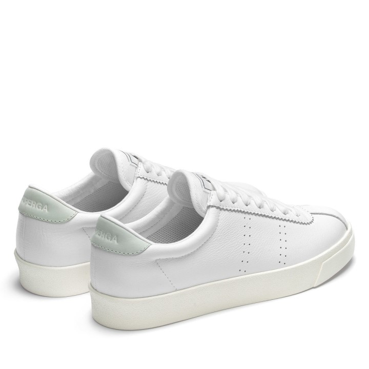 Superga 2843 Club S Udobnost Koža Bijelo-azurno Ice-f Avorio