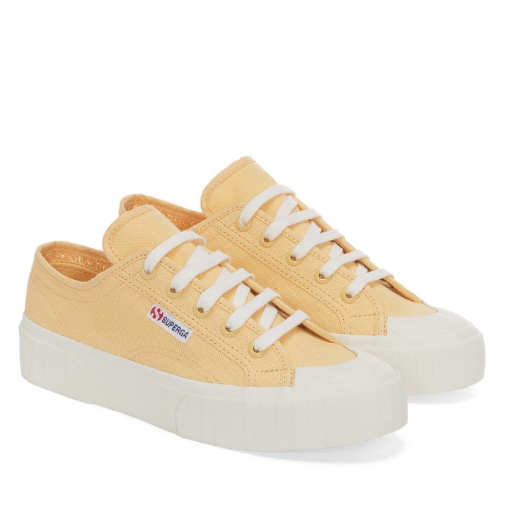 Superga 2630 Cotu Yellow Lt - F Avorio