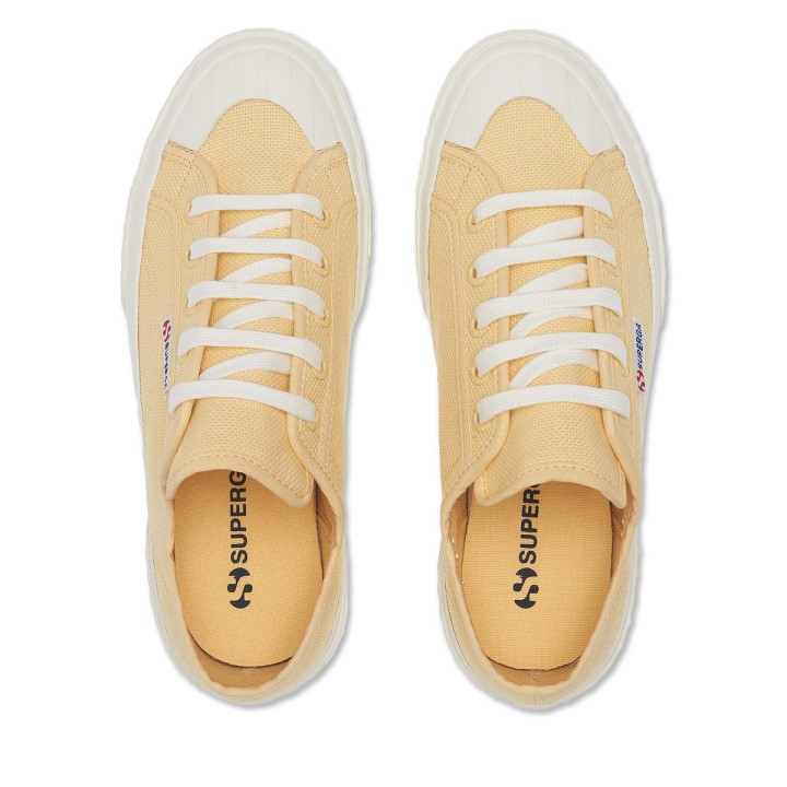 Superga 2630 Cotu Yellow Lt - F Avorio