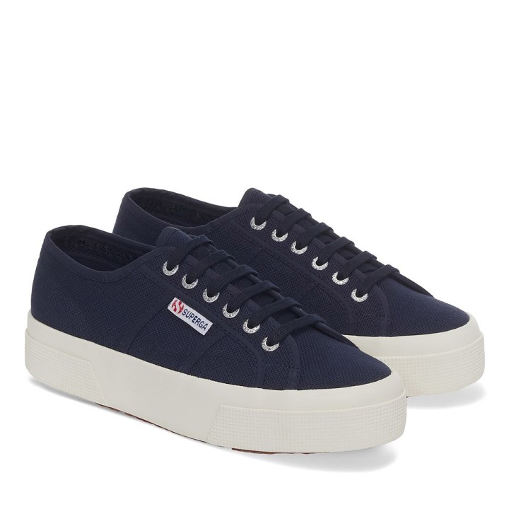 Superga 2740 Platforma Navy-f Avorio