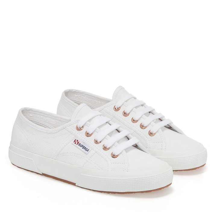 Superga 2750 Cotu Classic Bijelo-ružičasto Zlato