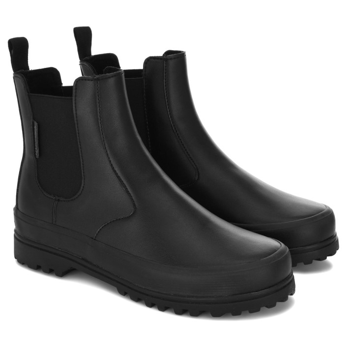 Superga 2678 Alpina Umjetna Koža Total Crna