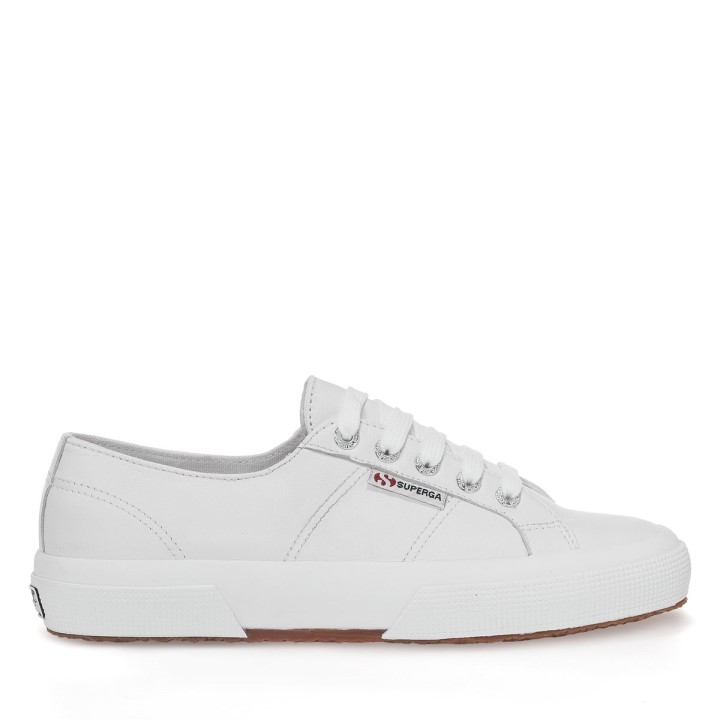 Superga 2750 Nappa Lea Optički Bijela