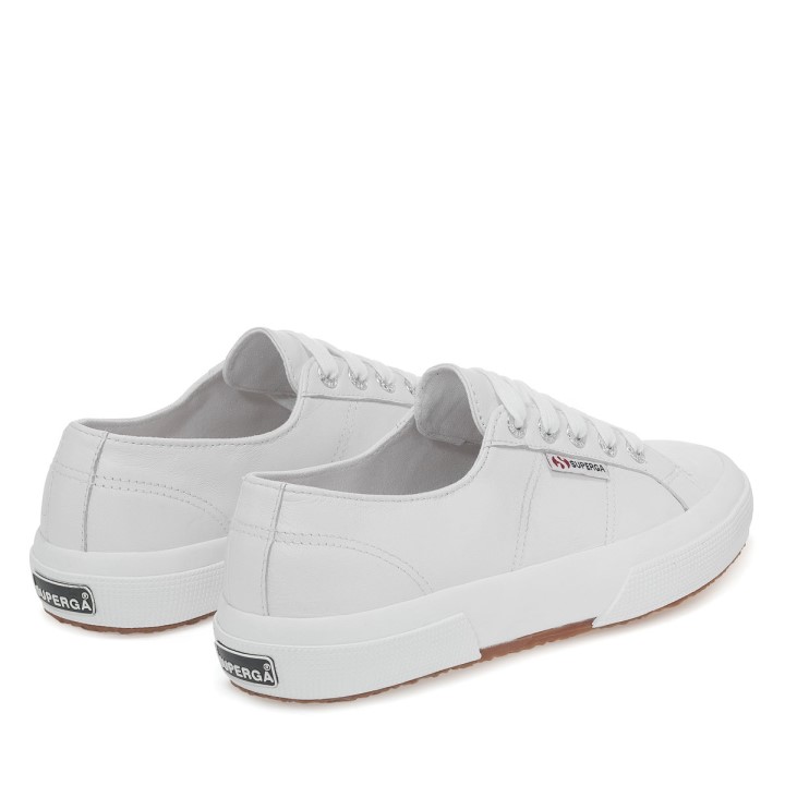 Superga 2750 Nappa Lea Optički Bijela