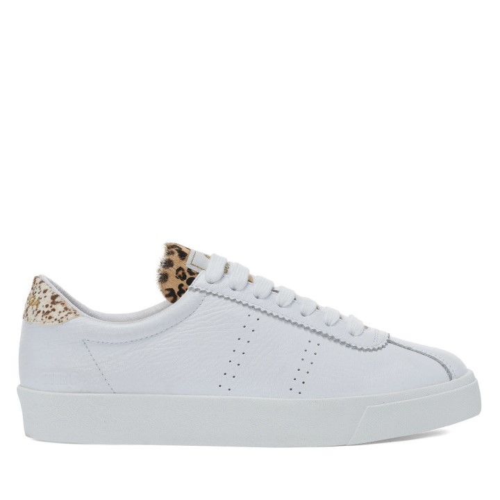 Superga 2843 Klupski Detalji Teleće Dlake Bijele Mrlje Leopard