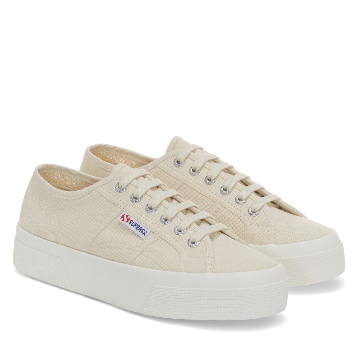 Superga 2740 Platforma Bež Lt Ljuska Od Jaja-f Avorio